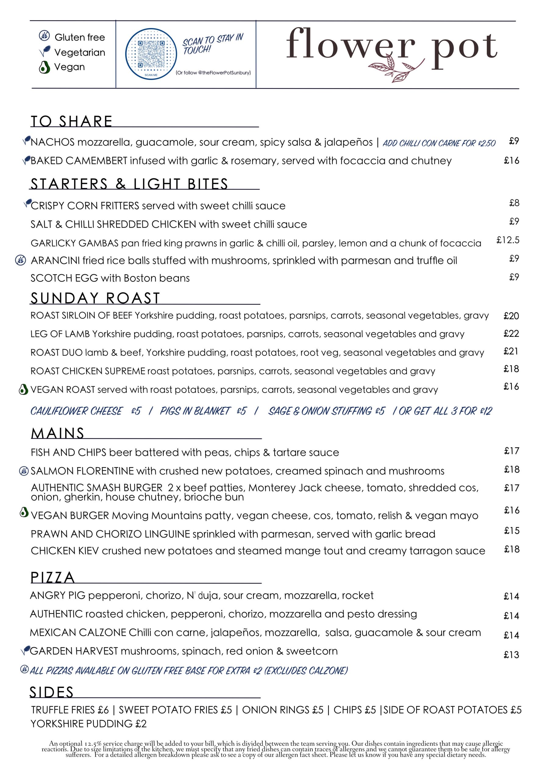 flower pot menu sunday winter flower pot sunday menu